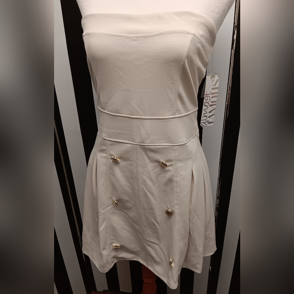 NWT ivory almost famous dress - Picture 2 of 9